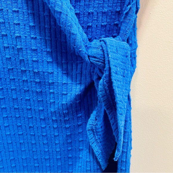 Zara Blue Faux Wrap Romper Small - Picture 2 of 5